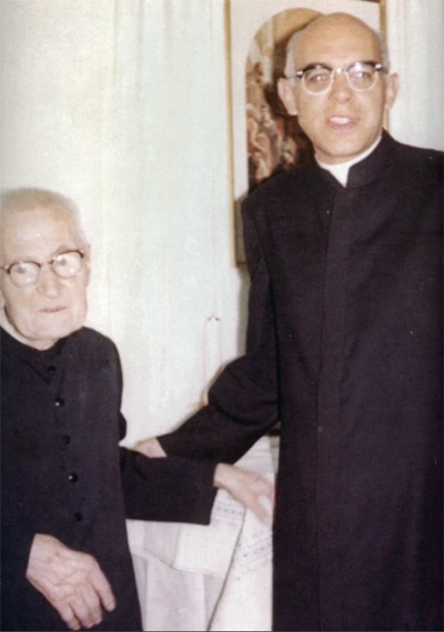 Brother Millela with Blessed James Alberione