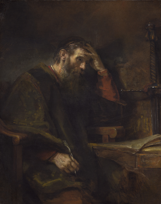 Rembrandt, The Apostle Paul (detail)