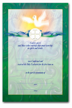 Communion & Confirmation - Certificate No. 3 - pack of 25