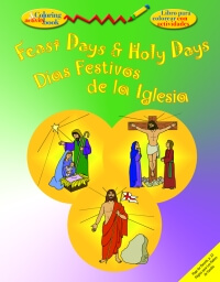 Feast Days and Holy Days Colouring Book