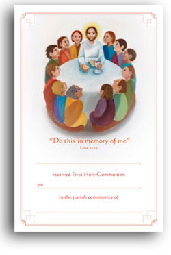 First Holy Communion - Certificate No.10 - pack of 25