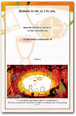 First Holy Communion - Certificate No. 2 - pack of 25