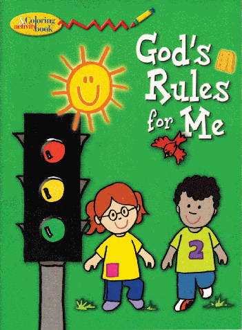 God's Rules for Me Colouring Book