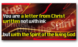 Bookmark 928486 Text Messages You Are a Letter from Christ Pack 25