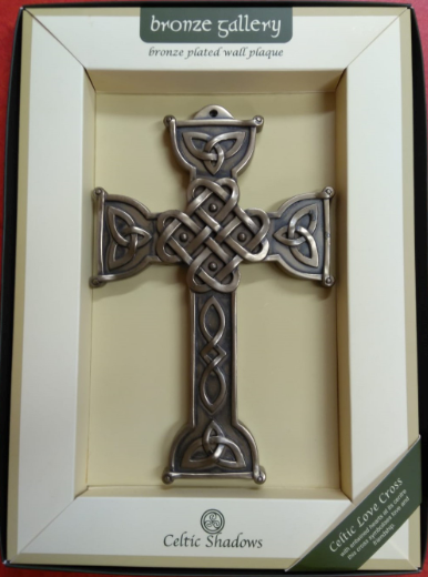Cross 84-8 Celtic Love Cross- Bronze Gallery