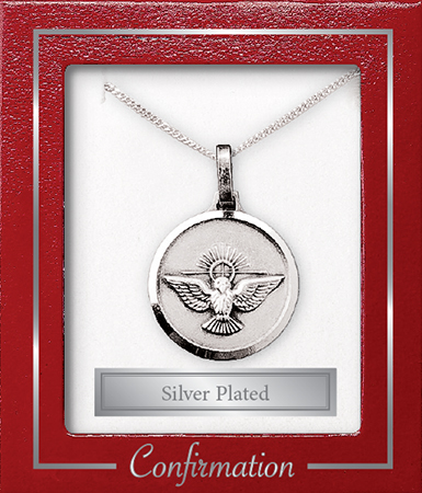 Necklet F6903 Holy Spirit Silver Plated