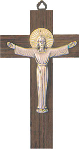 Crucifix 1084 Metal Risen Christ