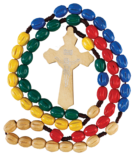 Rosary 60218 Mission Multi-coloured Wood