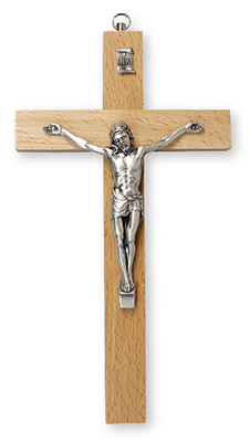 Crucifix 10576 Pear Wood 8 Inch