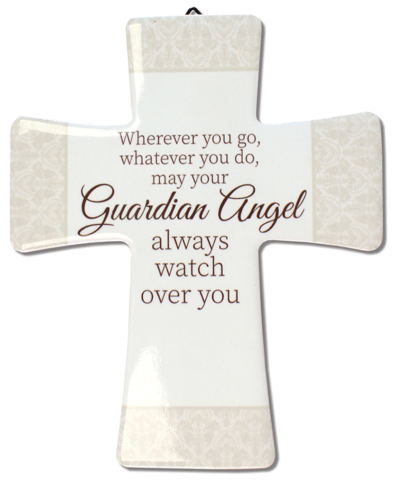 Plaque 12829 Guardian Angel Porcelain