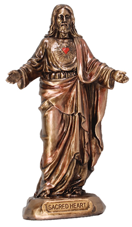 Statue 52663 Bronze Sacred Heart 3 1/2"