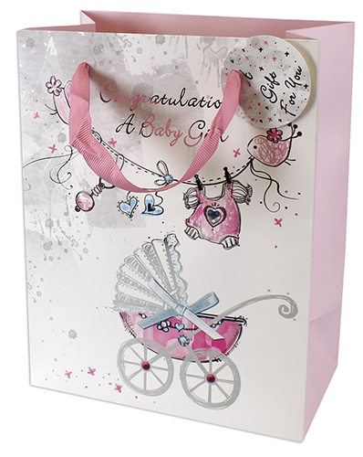 Gift Bag 29754 Congratulations Baby Girl