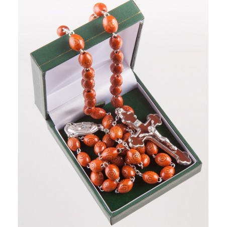 Rosary 195/6 Brown Wood
