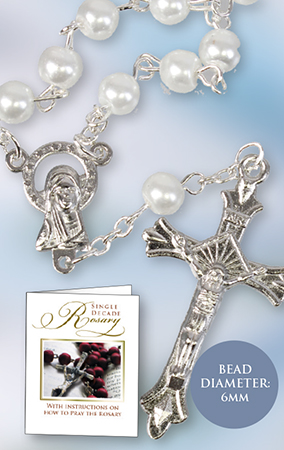 Rosary 62726 Single Decade White
