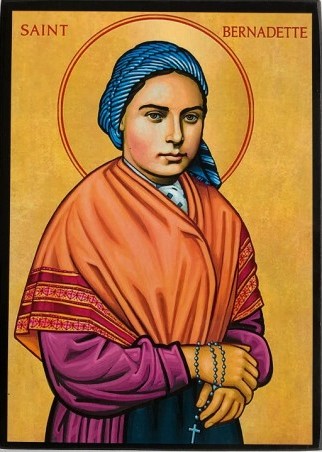 Icon 8/61 St Bernadette 18x13.50cm