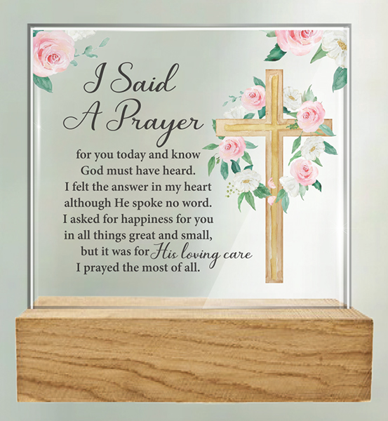 Plaque 32431 I Said a Prayer