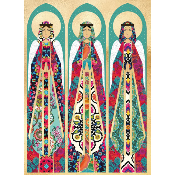 Card Christmas XPB244 Angel Prayer Pk 8