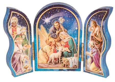 Nativity Plaque 89175 Triptych
