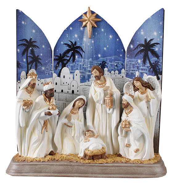 Nativity Set 89414 Resin White 6