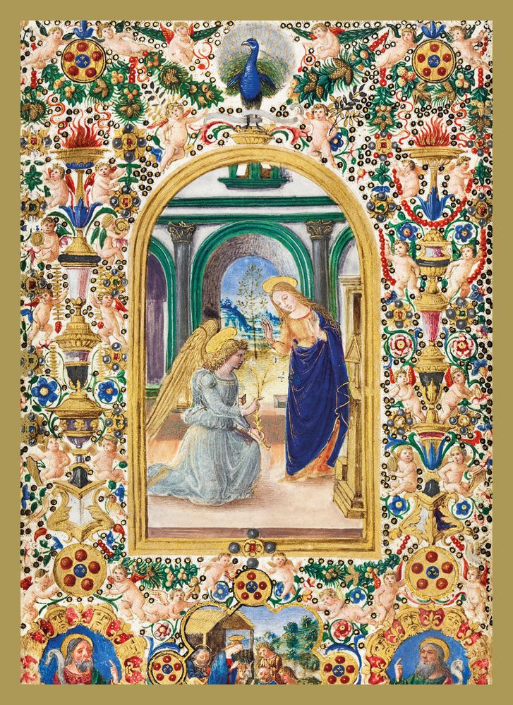 Card Christmas CMBX828 Illuminated Manuscripts