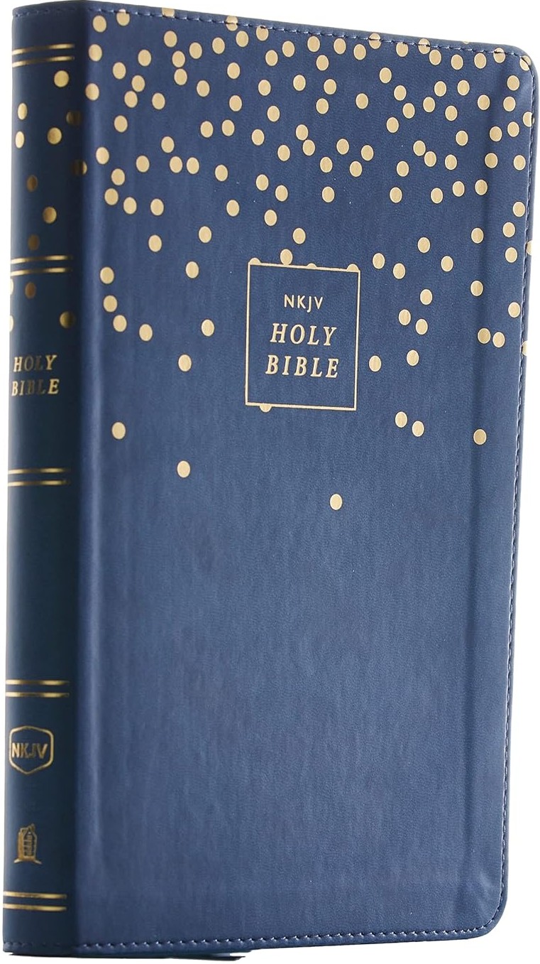 Bible NKJV Thinline Youth Edition Leathersoft Blue