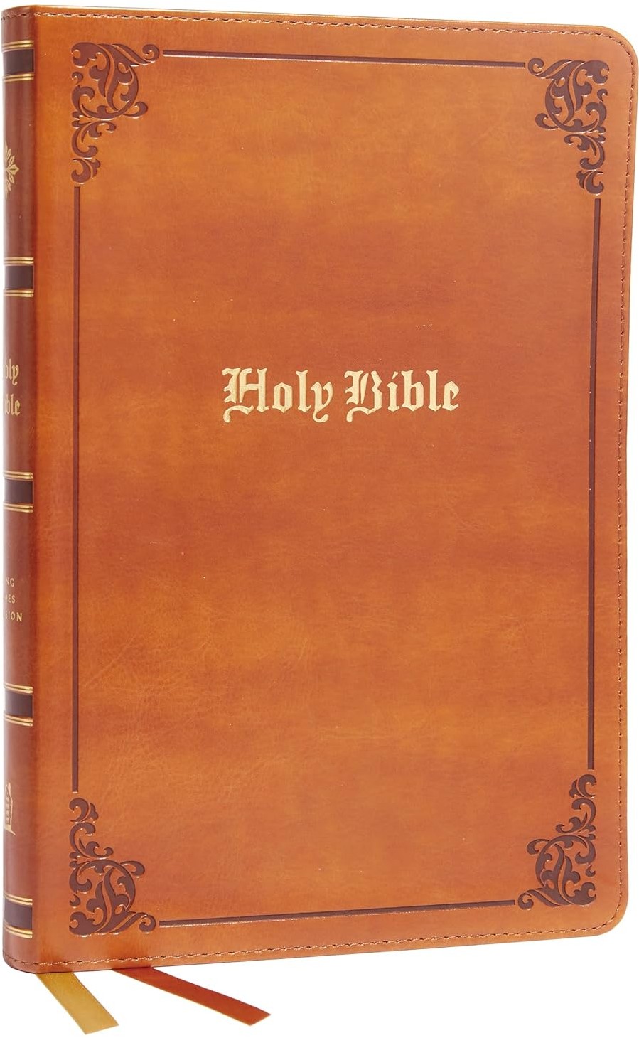 Bible KJV Large Print Thinline Tan Leathersoft