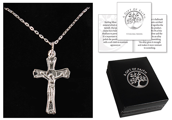 Necklet 69192 Crucifix Sterling Silver