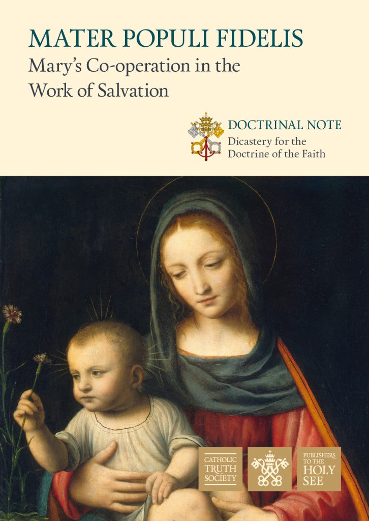 Mater Populi Fidelis Mary's Co-operation in the Work of Salvation DO982