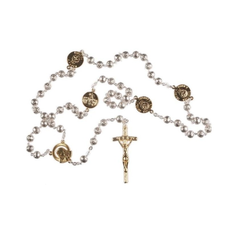 Rosary 483/46 Rose Beads/ Basilica