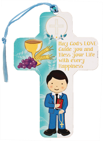 Cross Wood C12470 Communion Boy