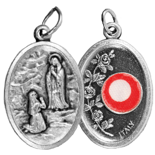 Medal 1565 Lourdes Oxidised 