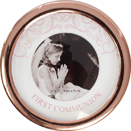 Photo Frame C46620 Communion Metal Rose Gold Finish