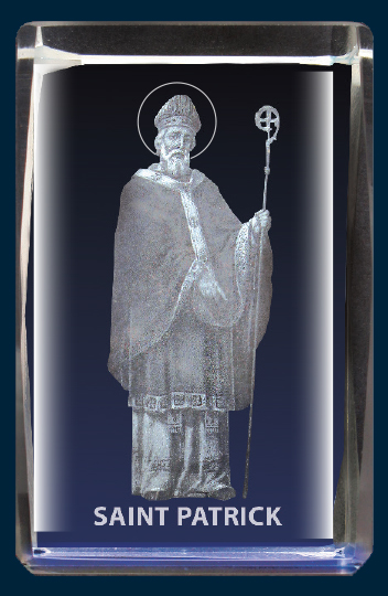 Ornament 50628 St Patrick Crystal