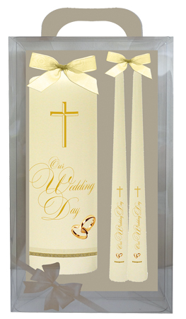 Candle Wedding Gift Boxed/Ivory (86617)