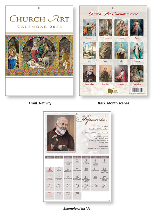 Calendar Church Art  9672 Month Scenes