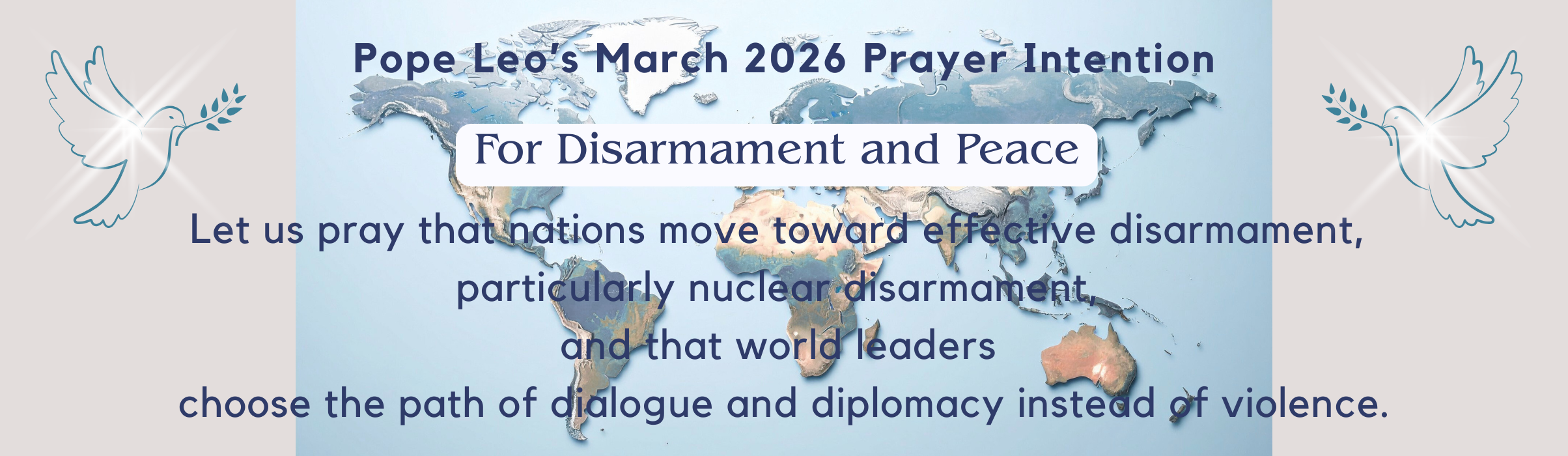 Pope's prayer intention Mar 2026