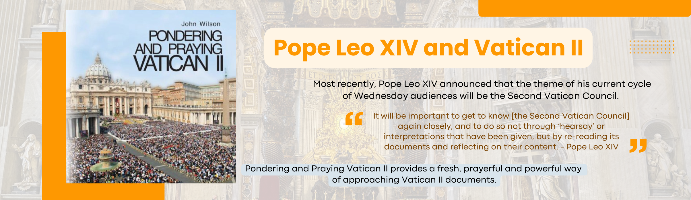 Vatican II with Pope Leo XIV