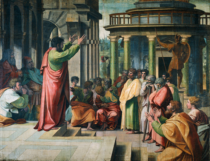 Image of Paul preaching