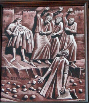 Detail of Saul, Stoning of Stephen, Pauline Door