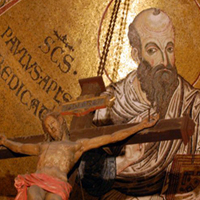 Paul and the Cross, Basilica of St Paul, Rome