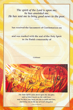 Certificate 92/CNF2 Confirmation Pack of 25