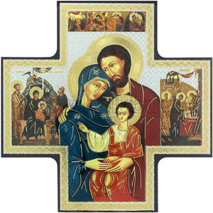 Icon Cross Holy Family