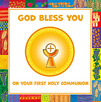 Card 90490 God Bless You on Your First Holy Communion Pack 5