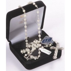 Rosary 510/3 Mother of Pearl Silver
