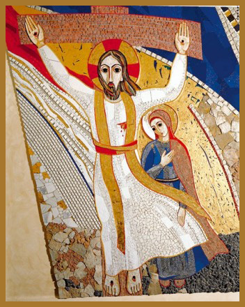 Plaque Crucifixion Rupnik 