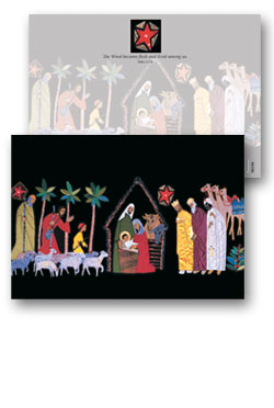 Card 90598 Nativity Turvey Pack 10