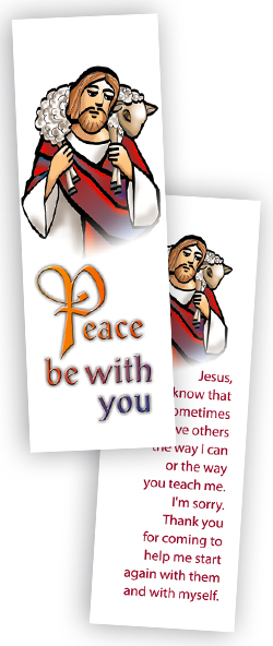 Bookmark 92/FCB1 Peace be with you Pack 25