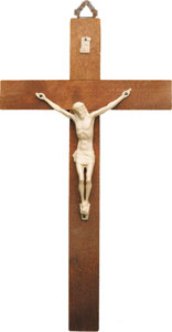 Crucifix 10641 Wood with Plastic Corpus