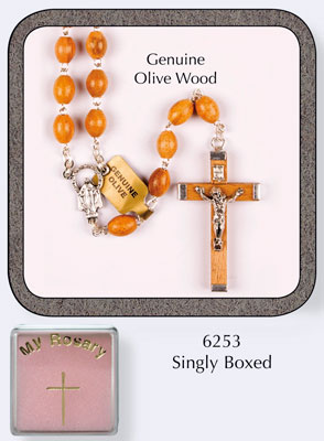 Rosary 6253 Olive Wood with Crucifix