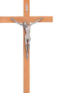Crucifix 1056 Metal Corpus 14.5"